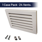 Svalzke 10 x 6" Cold Air Returns | Case Pack of 24 Vents | 3/4 x 12 x 8" Grills for Floor Level