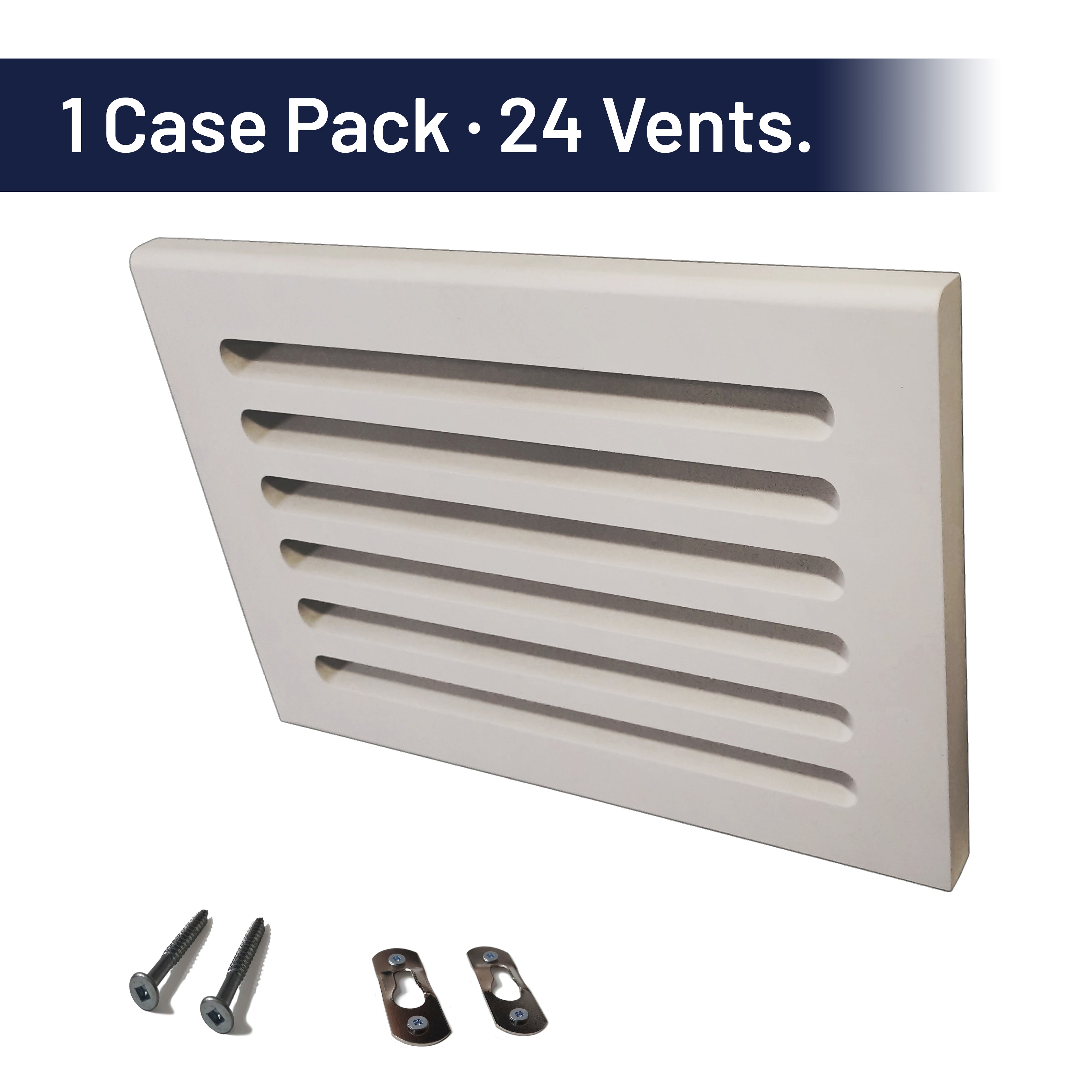 Svalzke 10 x 6" Cold Air Returns | Case Pack of 24 Vents | 3/4 x 12 x 8" Grills for Floor Level