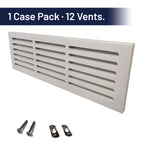 Svalzke 24 x 6" Cold Air Returns | Case Pack of 12 Vents | 3/4 x 26 x 8" Grills for Floor Level