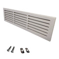 MDF Cold Air Return Vent Cover 30x6" with Install Kit | Paintable Wall Grill 32x8" Floor Level | Svalzke
