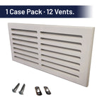 Svalzke 20 x 8" Cold Air Returns | Case Pack of 12 Vents | 3/4 x 22 x 10" Grills for Mid Wall