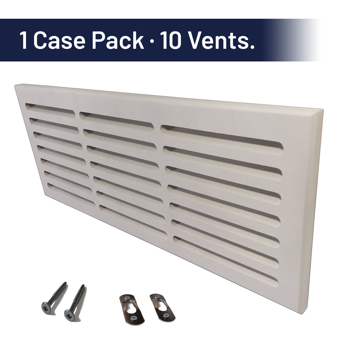 Svalzke 24 x 8" Cold Air Returns | Case Pack of 10 Vents | 3/4 x 26 x 10" Grills for Mid Wall