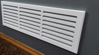 MDF Cold Air Return Vent Cover 30x8" with Install Kit | Paintable Wall Grill 32x10" Mid Wall | Svalzke