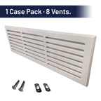 Svalzke 30 x 8" Cold Air Returns | Case Pack of 8 Vents | 3/4 x 32 x 10" Grills for Mid Wall