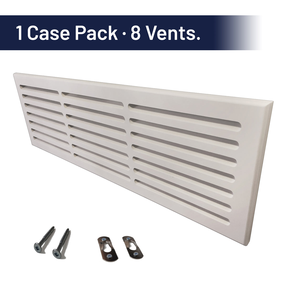 Svalzke 30 x 8" Cold Air Returns | Case Pack of 8 Vents | 3/4 x 32 x 10" Grills for Mid Wall