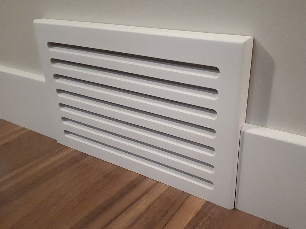MDF Cold Air Return Vent Cover 14x8" | Paintable Wall Grill 1x16x10" | Snug Vent Original by Svalzke