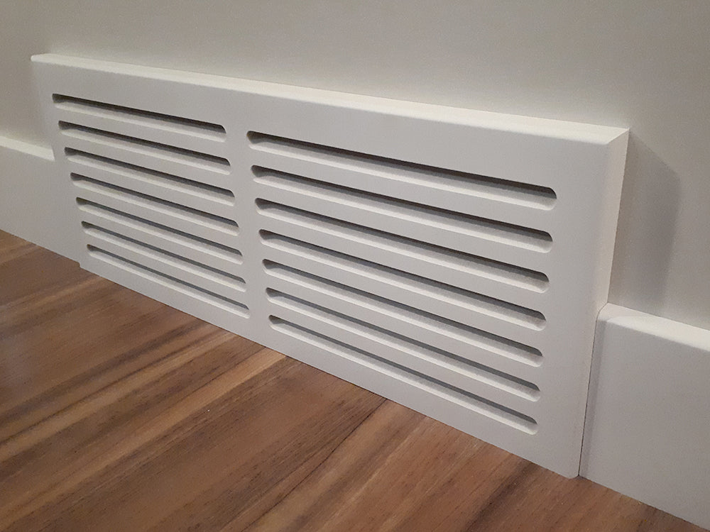 MDF Cold Air Return Vent Cover 24x8" | Paintable Wall Grill 1x26x10" | Snug Vent Original by Svalzke