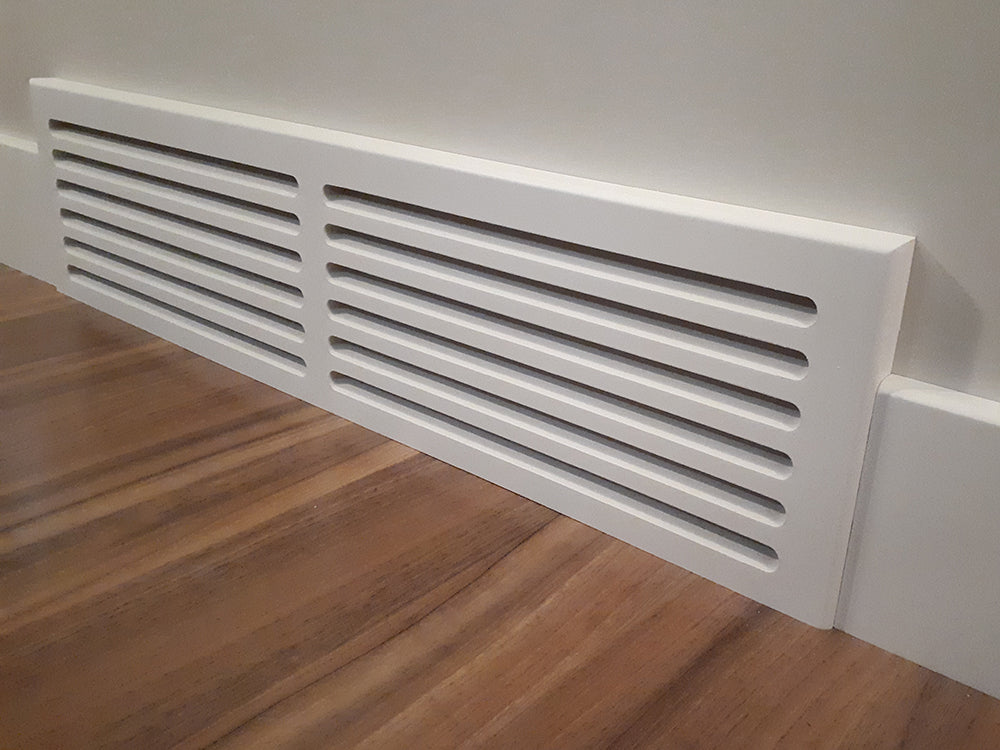 MDF Cold Air Return Vent Cover 30x6" | Paintable Wall Grill 1x32x8" | Snug Vent Original by Svalzke