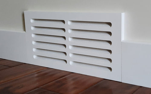 MDF Cold Air Return Vent Cover 14x6" | Paintable Wall Grill 16x8" | Snug Vent by Svalzke