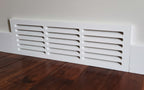 MDF Cold Air Return Vent Cover 24x6" | Paintable Wall Grill 26x8" | Snug Vent by Svalzke