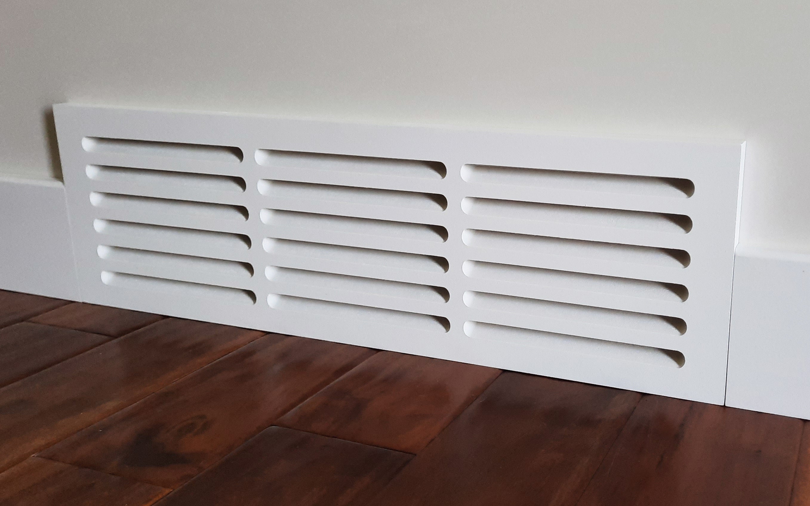 MDF Cold Air Return Vent Cover 24x6" | Paintable Wall Grill 26x8" | Snug Vent by Svalzke